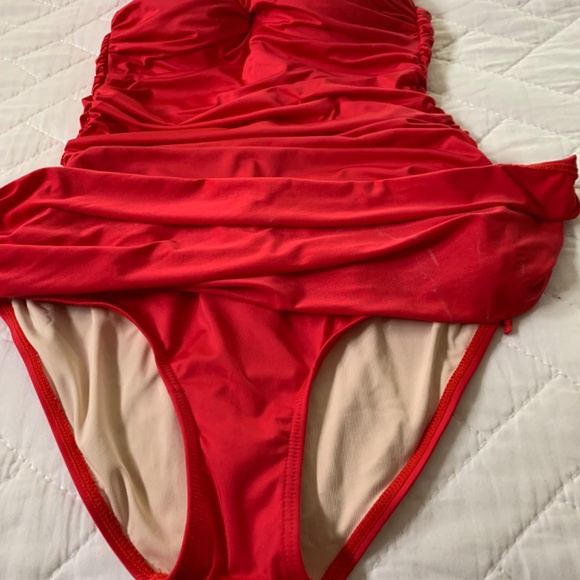 BALNEAIRE ONE PIECE BATHING SUIT WITH BIKINI COVERAGE - SIZE M - Picture 10 of 12